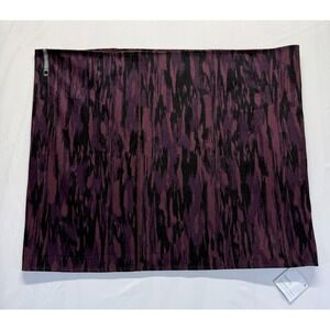 Lululemon Vinyasa Scarf Women OS Purple Black Ikat Stripe Cold Weather Cozy Soft